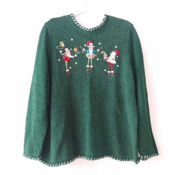 Cj Banks Hand Embroidered Elves 